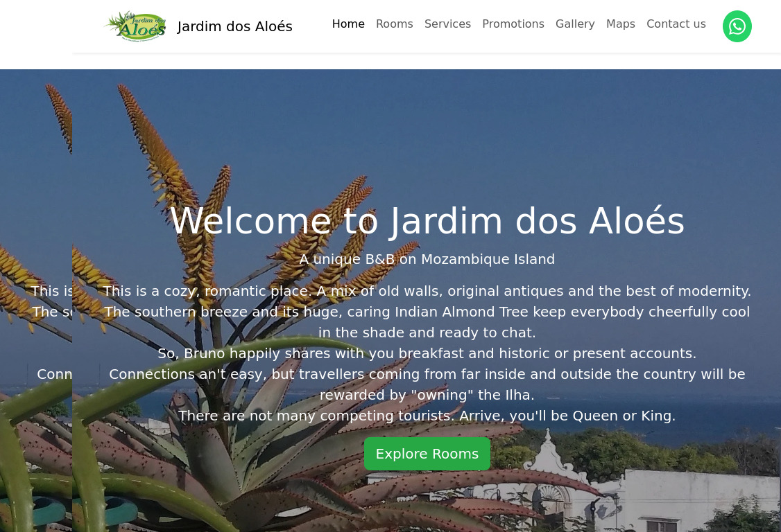 Jardim dos Aloés website